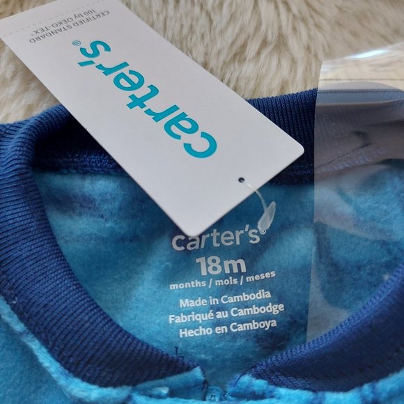 3/$20 New- Carter Baby Boys Footie Pajamas - Picture 2 of 13
